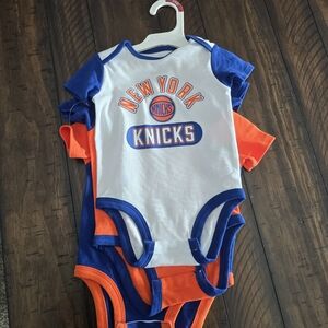 NBA New York Knicks Kids Bodysuit - Blue, Orange, and White